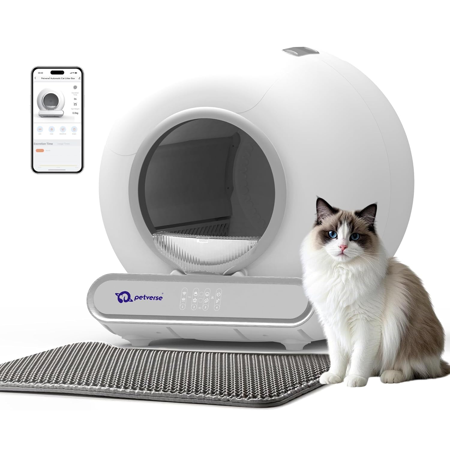 All-in-One Smart Self-Cleaning Automatic Cat Litter Box