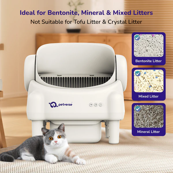 Petverse Automatic Cat Litter Box Self Cleaning for Multiple Cats. - Image 7
