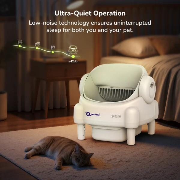 Petverse Automatic Cat Litter Box Self Cleaning for Multiple Cats. - Image 6