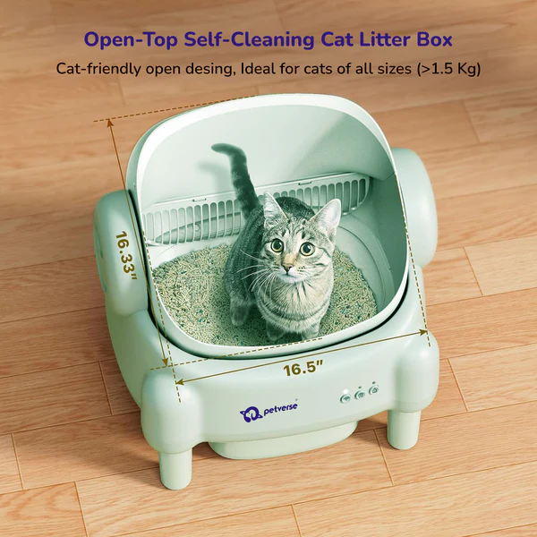 Petverse Automatic Cat Litter Box Self Cleaning for Multiple Cats. - Image 4